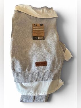 Light Gray Knit Dog Sweater